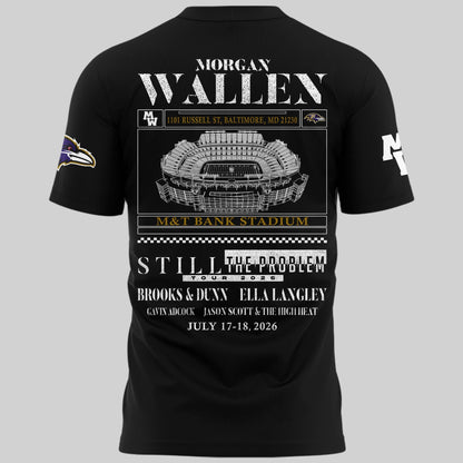 Special New Edition Baltimore Ravens x MW  Black Tshirt 2026