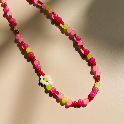 Handmade Strawberry Beaded Phone Charm Strap