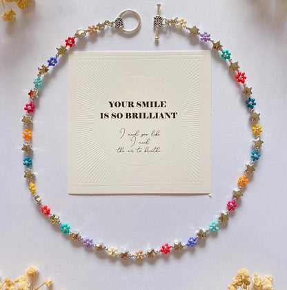 Daisy Beaded Bracelets Choker Phone Strap, Colorful Beaded Jewelry, Aesthetic Flower Phone Chain, Bridgerton Jewellery Gift