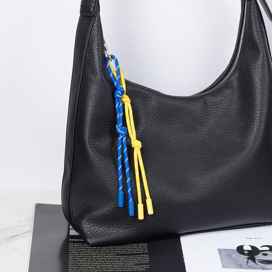 Rope Bag Charm: Colorful Paracord Keychain, Minimalist Purse Charm