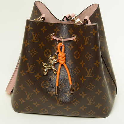Balloon Dog Bag Charm: Leather Rope Keychain, Purse Accessories