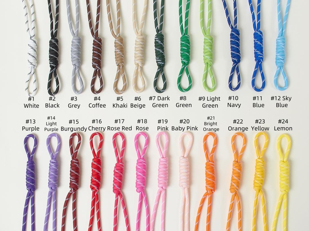 Custom Name Rope Bag Charm, Braided Paracord Purse Accessory, Handmade Keychain for Personalized Gift