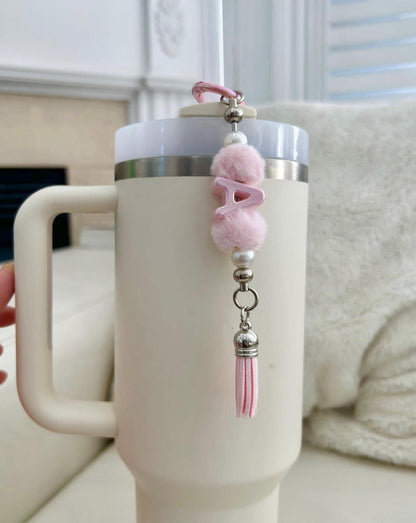 Personalized Iridescent Letter Keychain - Custom Handmade Bag Charm Purse charm Bridesmaids gift