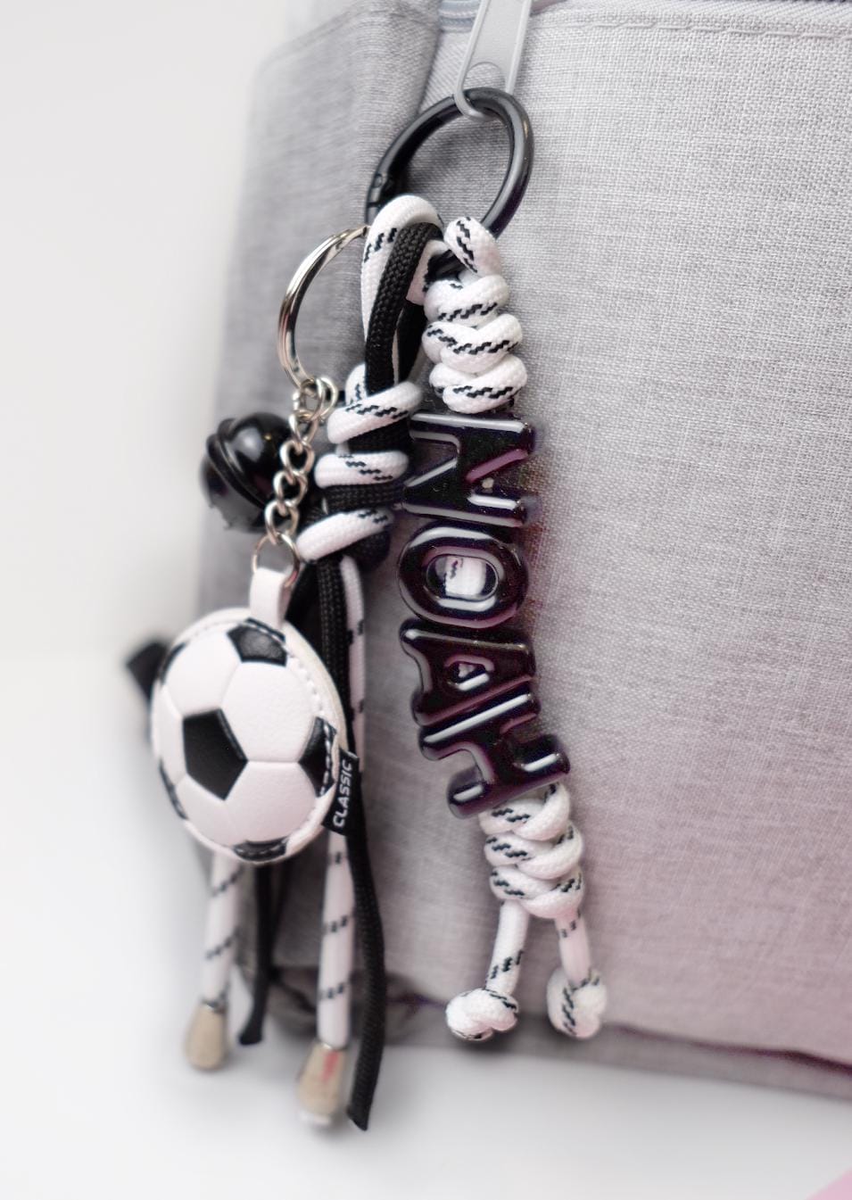Personalized Sports Name Keychain Gift - Custom Name with Soccer Baseball Basketball