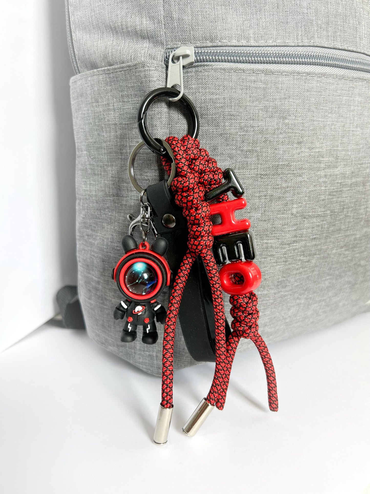 Personalized Astronaut Keychain, Custom Name Paracord Lanyard, Space Gift