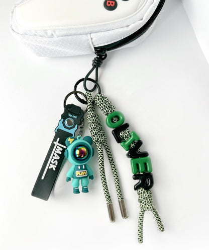 Personalized Astronaut Keychain, Custom Name Paracord Lanyard, Space Gift