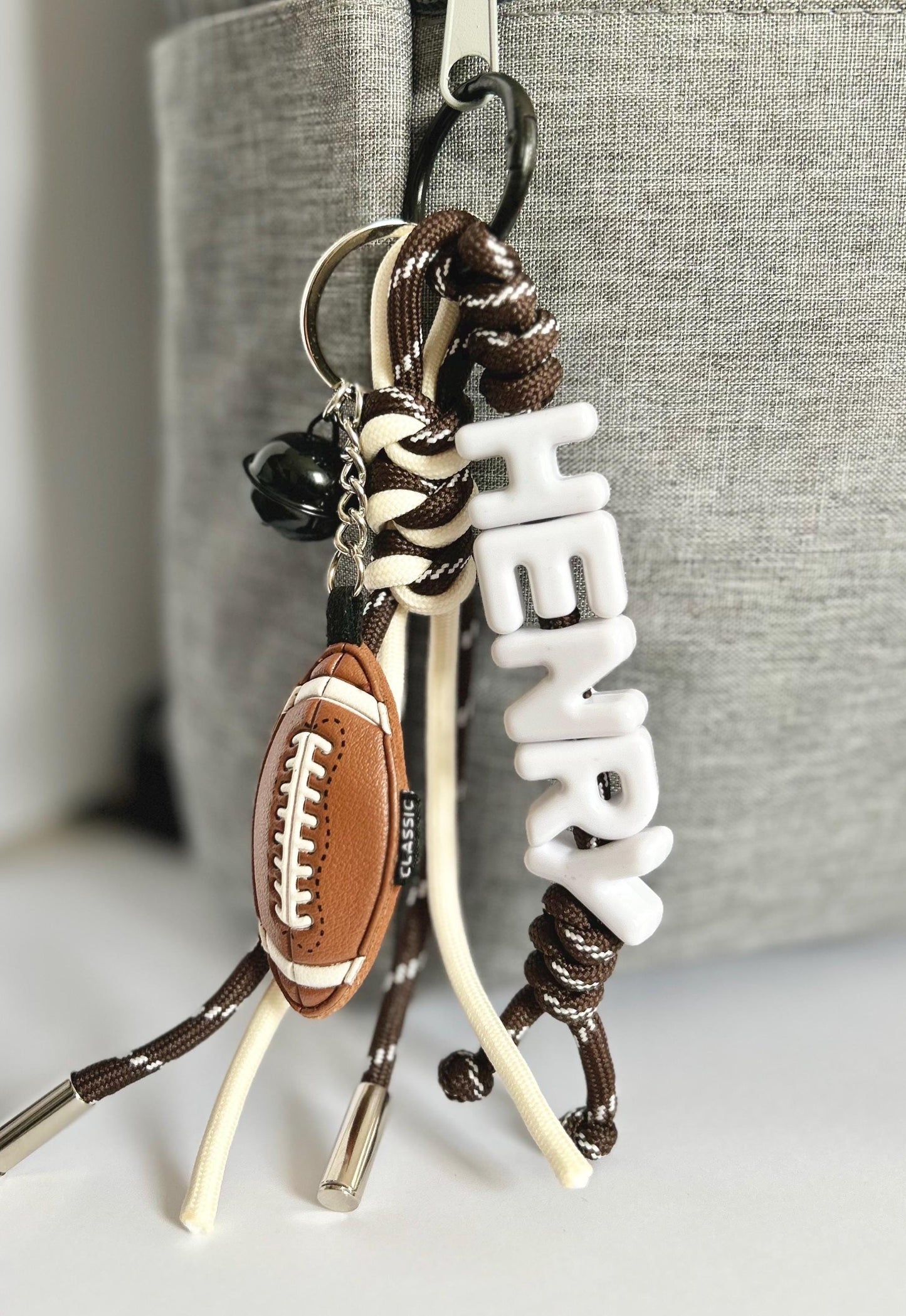 Personalized Sports Name Keychain Gift - Custom Name with Soccer Baseball Basketball