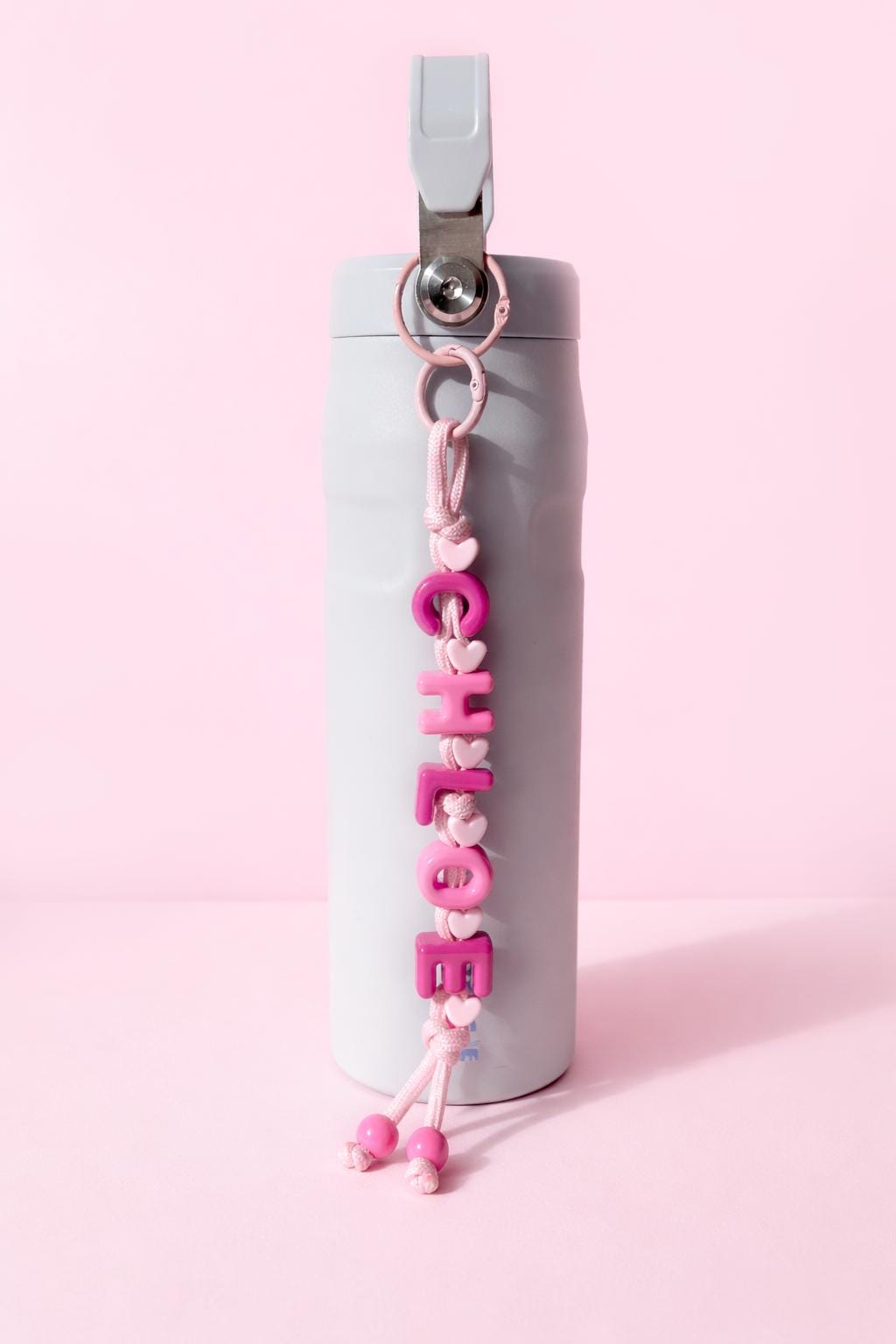 Personalized Beaded Name Keychain: Handmade Backpack Bag Charm