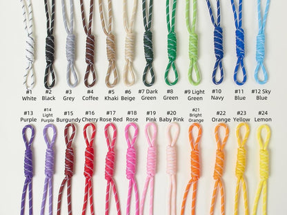 Personalized Rope Bag Charm, Custom Name Heart Charm, Woven Keychain Gift