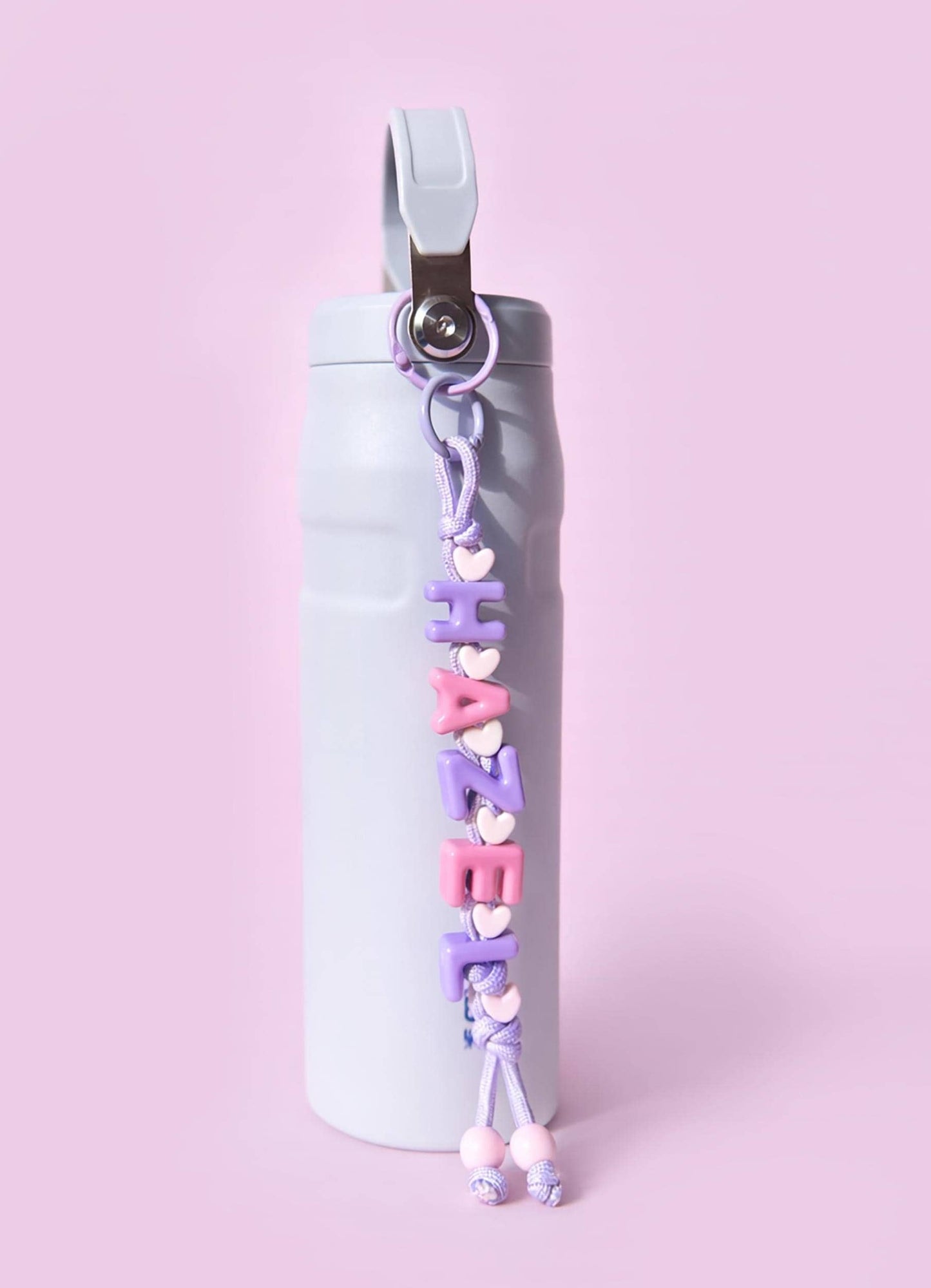 Personalized Beaded Name Keychain: Handmade Backpack Bag Charm