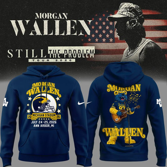 Exclusive Hoodie MW  x Michigan Wolverines Football - Still The Problem Tour 2026 Hoodie