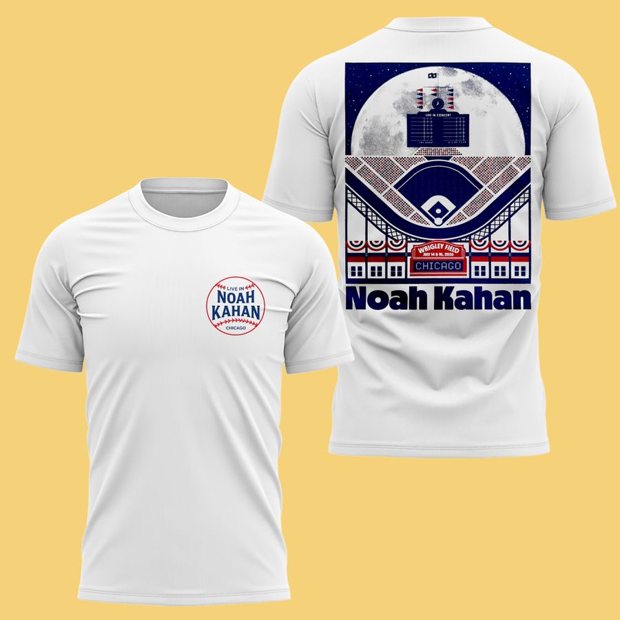 1. Noah Kahan's 'Great Divide Tour' coming to Chicago | Wrigley Field White Tee
