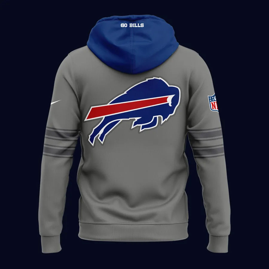Gray Buffalo Bills Nickel City Game Hoodie