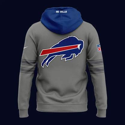 Gray Buffalo Bills Nickel City Game Hoodie